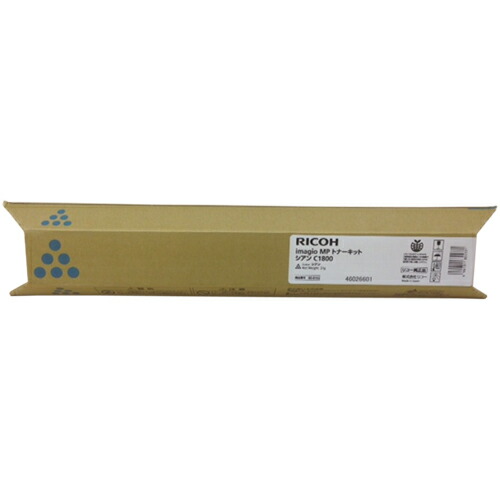 【取寄品】リコー トナーキットC1800 600102 シアン【貨物輸送無料（構成要素一画除く）】