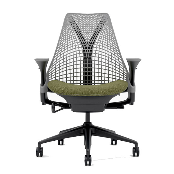 HermanMiller×Garage セイルチェア アジャスタブルアーム ブラック＆フォグ HEMCELLEAJ5 チェア デスクチェア ミーティングチェア ハーマンミラー『代引不可』『送料無料（一部地域除く）』