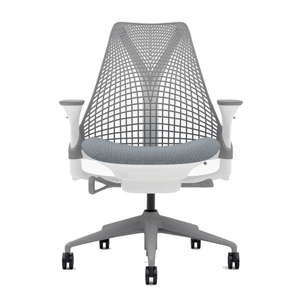 HermanMiller×Garage セイルチェア アジャスタブルアーム ホワイト＆フォグ HEMCELLEAJ5 チェア デスクチェア ミーティングチェア ハーマンミラー『代引不可』『送料無料（一部地域除く）』