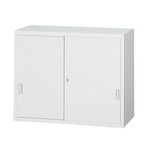 ANW-32S A4対応スチール書庫 スチール戸引違い書庫 上置き用 ホワイト『代引不可』『返品不可』『送料無料(一部地域除く)』|よろずやマルシェ