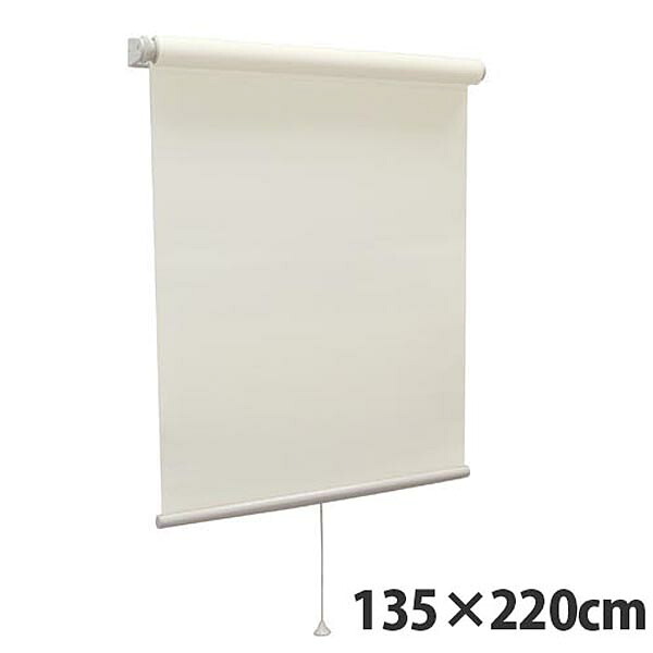 【高品質＆高機能】 規格品『ティオリオ』 ロールスクリーン 無地防炎 135×220 TR-3135 ココ 【代引不可】【送料無料（一部地域除く）】