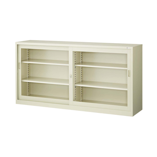 『当店人気商品』引き違い書庫(ガラス戸)(W1760×D400×H880mm) G-63SG 『代引不可』『送料無料（一部地域除く）』