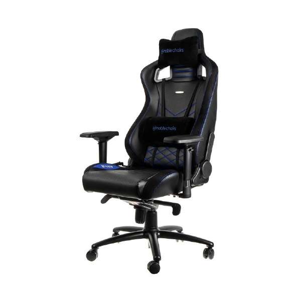 noblechairs ゲーミングチェア EPIC ブルー NBL-PU-BLU-003 『日時指定不可』『代引不可』『送料無料（一部地域除く）』｜よろずやマルシェ
