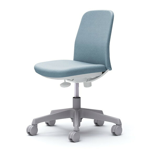 オカムラ ライブス エントリーチェア コンパクトタイプ ホワイトボディ 肘なし セージ CD13BW FXW9 [ Lives EntryChair テレワーク ] 『代引不可』『送料無料（一部地域除く）』