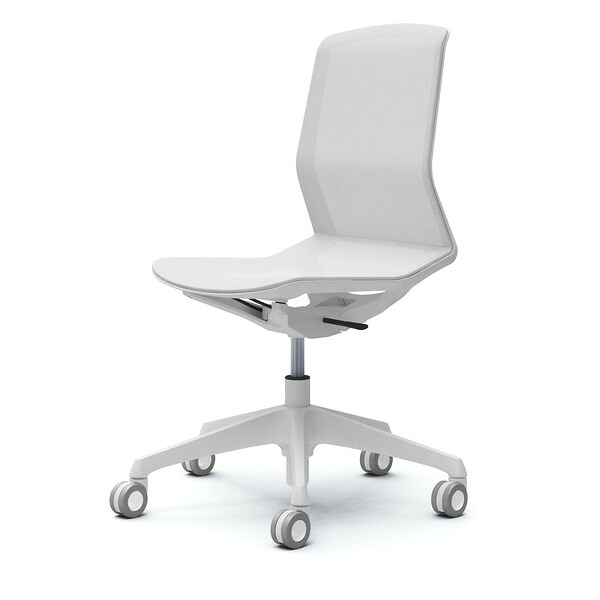 『受注生産品』 オカムラ オフィスチェア シナーラ 肘なし ホワイト ホローウレタンキャスター CD76LK F2X2 [ CYNARA テレワーク 在宅勤務 リモートワーク ] 『日時指定不可』『代引不可』『送料無料（一部地域除く）』