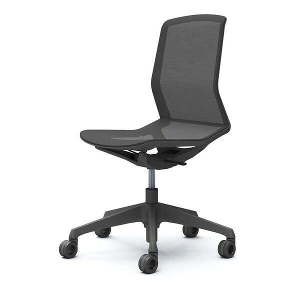 『受注生産品』 オカムラ オフィスチェア シナーラ 肘なし ダークグレー ホローウレタンキャスター CD76MK F2X3 [ CYNARA テレワーク 在宅勤務 ] 『日時指定不可』『代引不可』『送料無料（一部地域除く）』