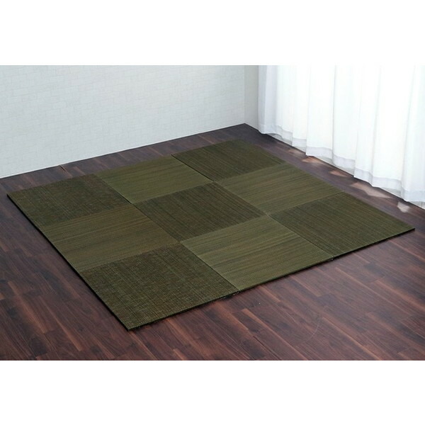 イケヒコ ユニット畳 無地 70 70cm 9枚組 グリーン イ草 い草 畳 たたみ タタミ 置き畳 ヘリ無し モダン 日時指定不可 代引不可 送料無料 一部地域除く Butlerchimneys Com