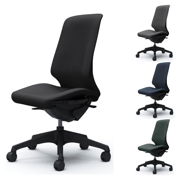 『受注生産品』 オカムラ オフィスチェア スフィア ハイバック ブラックボディ 肘なし 座調節有 ノーマルナイロンキャスター リネット CT1AAA FR 『代引不可』『送料無料（一部地域除く）』
