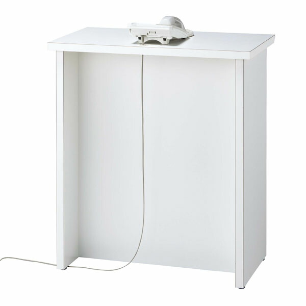 生興 インフォメーションカウンター 無人タイプ(ホワイト) BIFシリーズ W800&times;D420&times;H900 BIF-80W『代引不可』『送料無料（一部地域除く）』｜よろずやマルシェ
