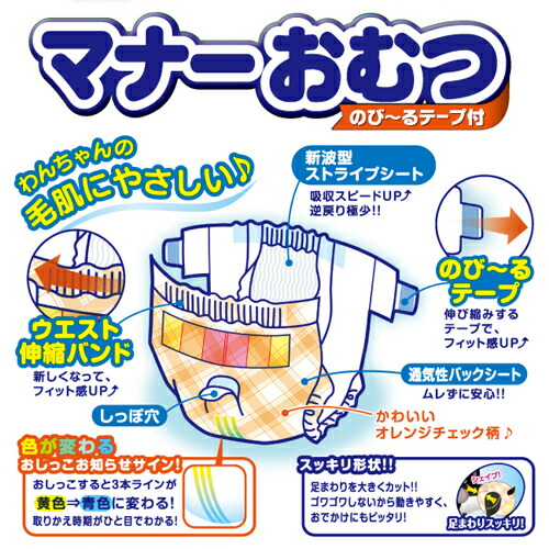 第一衛材 P One 男の子 女の子のためのマナーおむつ 66 Off ジャンボパック Ss のび るテ プ付き 犬用おむつ 64枚 犬用