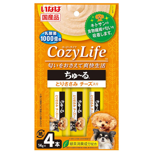 最大68 オフ いなば Cozylife ちゅ る とりささみ チーズ入り 14g 4本入 Ds 373 犬 イヌ 犬用 おやつ ペットフード Bagochile Cl