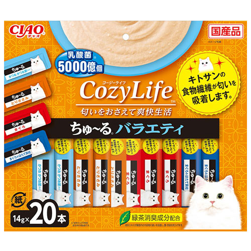 楽天市場】いなば CIAO缶 ちゅ〜る まぐろ・かつおバラエティ 14g×40本 ...