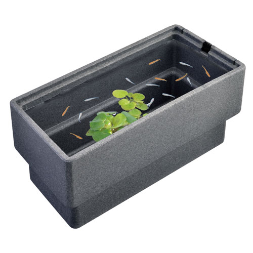 メダカ飼育ケース 36㍑x10個 色組み合わせ自由 オーバーフロー加工付 メダカ飼育ケース 36㍑x10個 色組み合わせ自由 オーバーフロー加工付