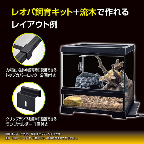 ジェックス レオパ飼育キット GTP3030 爬虫類 ヒョウモントカゲモドキ