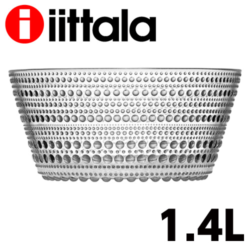 楽天市場 Iittala イッタラ Kastehelmi カステヘルミ ボウル 1 4l クリア お皿 皿 よろずやマルシェ