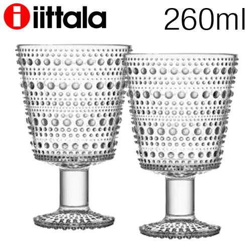 イッタラ カステヘルミ ユニバーサルグラス 260ml 2個セット ペア クリア 2個セット iittala『送料無料（一部地域除く）』