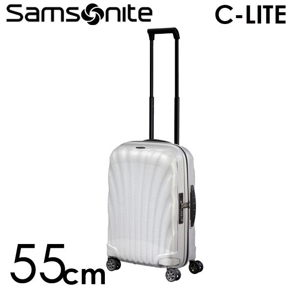 【ワケアリ品】 サムソナイト スーツケース シーライト 55cm 36L オフホワイト コスモライト C-LITE スピナー 機内持ち込み 軽量 122859 『送料無料（一部地域除く）』