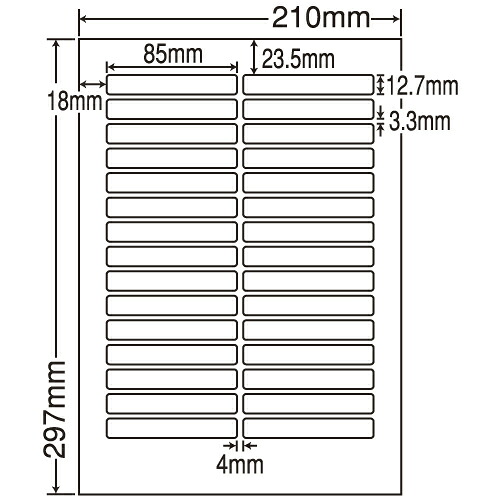 ラベルシール 東洋印刷 LDW30 OCF 再剥離タイプ A4 500シート 【代引不可】 【送料無料（一部地域除く）】