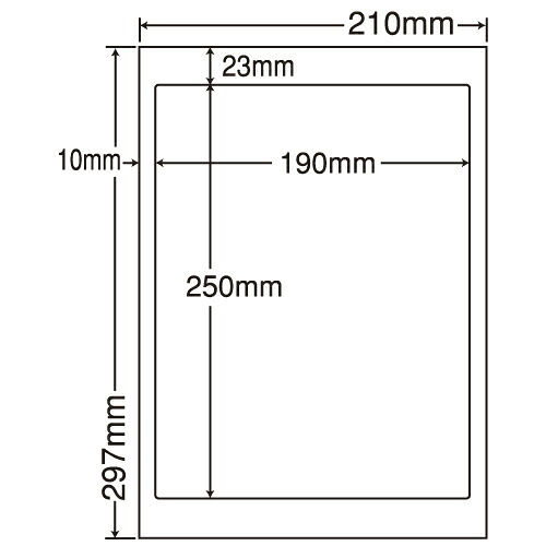 ラベルシール 東洋印刷 LDW1ZF 再剥離タイプ A4 500シート 【代引不可】 【送料無料（一部地域除く）】