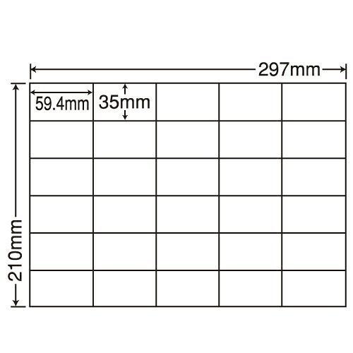 ラベルシール 東洋印刷 C30MF 再剥離タイプ A4 100シート×5箱 【代引不可】 【送料無料（一部地域除く）】