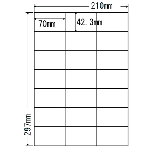 ラベルシール 東洋印刷 LDZ21QBX カラーインクジェット用A4 500シート 【代引不可】 【送料無料(一部地域除く)】