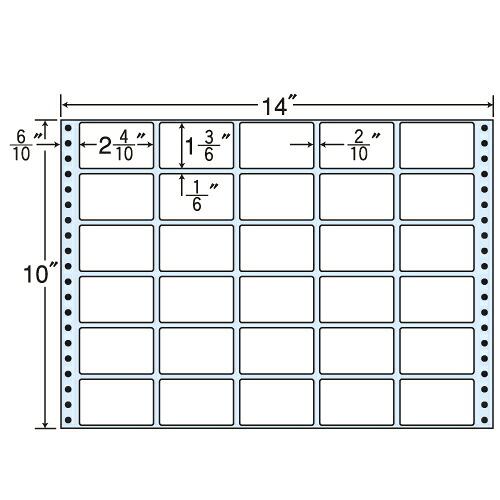 ラベルシール MX14D タックシール (連続ラベル) レギュラータイプ 500折 【代引不可】 【送料無料（一部地域除く）】