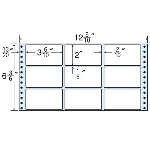 ラベルシール MT12G タックシール (連続ラベル) レギュラータイプ 500折×2 【代引不可】 【送料無料（一部地域除く）】 13,768円