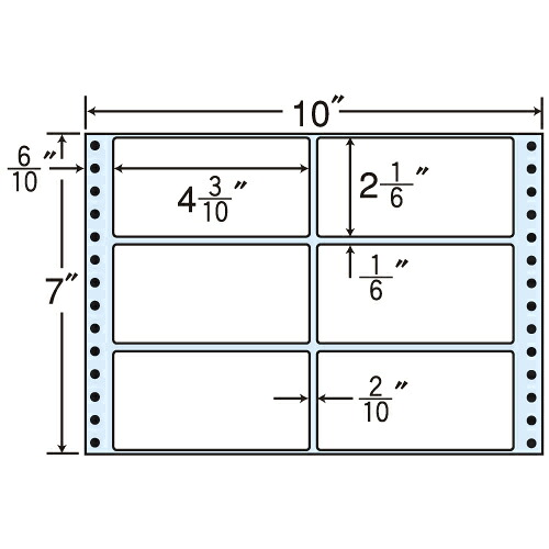 ラベルシール MT10D タックシール (連続ラベル) レギュラータイプ 500折×2 【代引不可】 【送料無料（一部地域除く）】 10,498円
