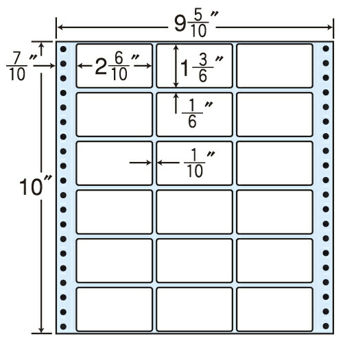 ラベルシール M9H タックシール (連続ラベル) レギュラータイプ 500折 【代引不可】 【送料無料（一部地域除く）】