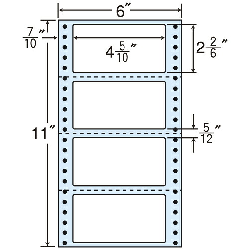 ラベルシール MM6F タックシール (連続ラベル) レギュラータイプ 500折×2 【代引不可】 【送料無料（一部地域除く）】