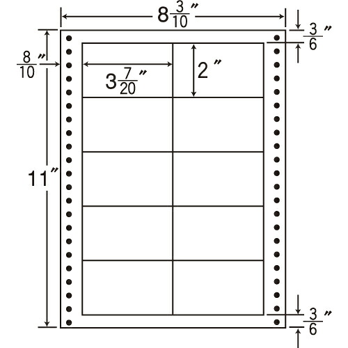 ラベルシール L8L タックシール (連続ラベル) 耐熱タイプ 500折【代引不可】【送料無料（一部地域除く）】｜よろずやマルシェ