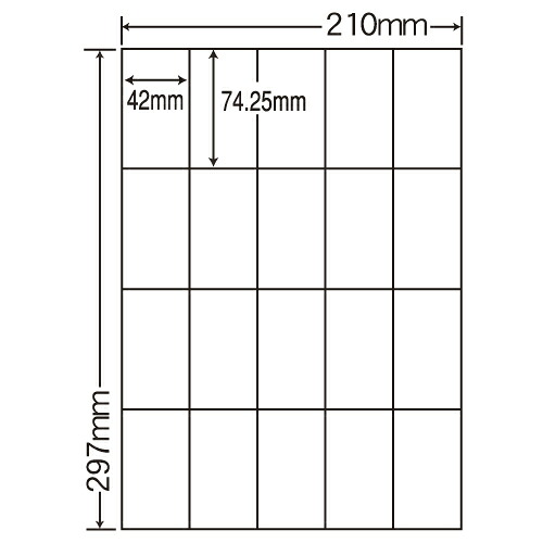 ラベルシール 東洋印刷 SCJ-22 カラーインクジェット用光沢 A4 80シート 【代引不可】 【送料無料（一部地域除く）】