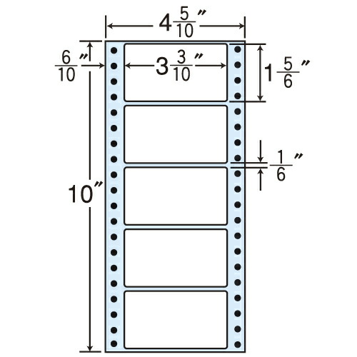 ラベルシール MM4BS タックシール (連続ラベル) レギュラータイプ 100折×10袋 【代引不可】 【送料無料（一部地域除く）】