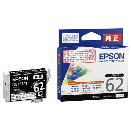 楽天市場】EPSON 純正品 インクカートリッジ IC4CL62A1 4色パック IC62