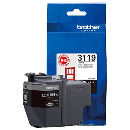 BROTHER LC3119BK ブラック 大容量 純正 [ 8ZCA5A00147 J6980CDW J6580CDW J5630CDW J6583CDW J6983CDW ] 『送料無料（一部地域除く）』