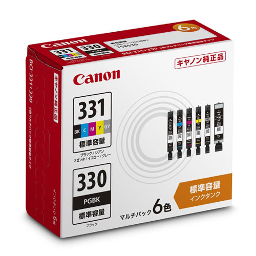CANON インクタンク マルチパック 6色 純正品 BCI-331＋330/6MP キヤノン キャノン インク 純正インク 5334C001 『送料無料（一部地域除く）』