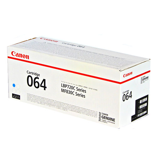 CANON 完全無欠 トナーカートリッジ 064 シアン『代引不可』『貨物輸送無料（構成成分地方除く）』