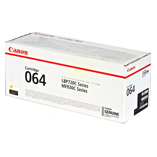 CANON 完全無欠 トナーカートリッジ 064 黄色『代引不可』『貨物輸送無料（構成成分地方除く）』