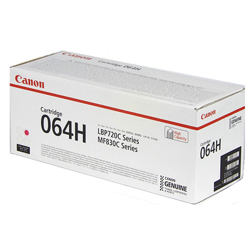 CANON 完全無欠 トナーカートリッジ 064H マゼンタ『代引不可』『貨物輸送無料（構成要素一画除く）』