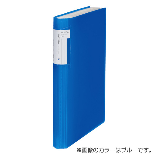 コクヨ クリヤーブック（固定式）A4タテ 20ポケット 背幅18mm 赤 ラ