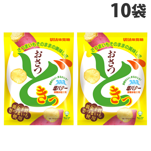 楽天市場 Uha味覚糖 おさつどきっ 塩バター 65g 10袋 ポテトチップス スナック菓子 お菓子 ポテチ スナック よろずやマルシェ