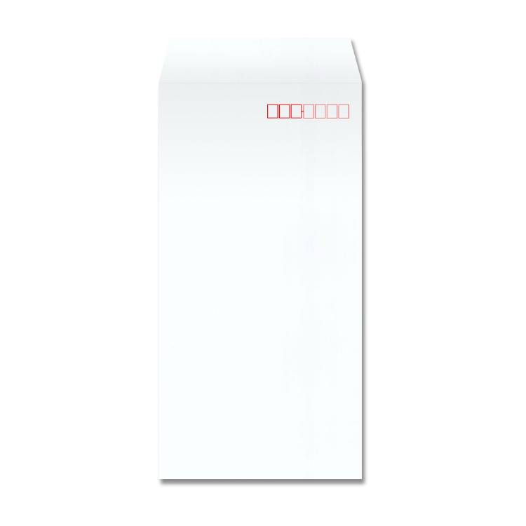 長3ホワイト80g枠有サイド貼エルコン付 100枚入 / 1000枚入 A4用紙3つ折り用 定形サイズ 封筒 長3封筒 長形3号 事務用品 オフィス 納品書 書類