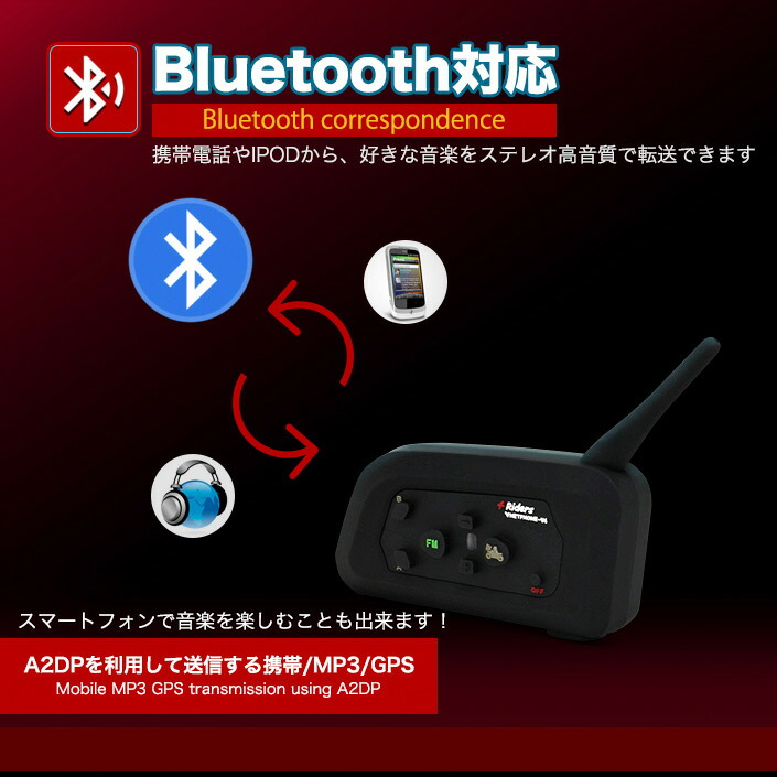 ☆大人気商品☆ バイク インカム インターコム 同時接続 3台セット トランシーバー Bluetooth 最大6台 ワイヤレス通信距離1000m  音楽転送 ハンズフリー通話 高音質バイク無線機インカム バイク用 ヘルメット用 ヘッドセット fucoa.cl