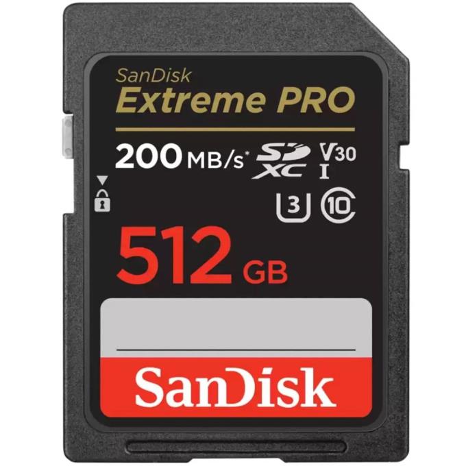 【メール便送料無料・代金引換不可】 SanDisk(サンディスク) SDSDXXD-512G-GN4IN(海外パッケージ） エクストリーム プロ SDXC UHS-I メモリーカード 512GB（UHS-I対応・V30対応・最大200MB/s） [0619659188665]