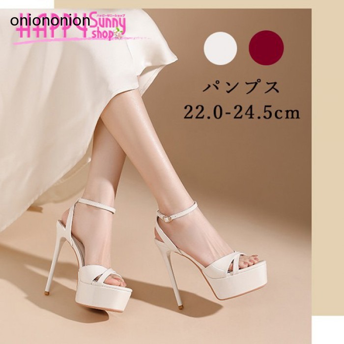厚底 サンダル レディース ピンヒール アンクルストラップ 12cmヒール 美脚 10cm以上 プラットフォーム ストーム 結婚式 パーティー 痛くない 歩きやすい 白 赤 エナメル 華奢見え 22.0cm 24.5cm 小さいサイズ 靴 シューズ おしゃれ 上品 n1011ldldx1｜Onion shop 店
