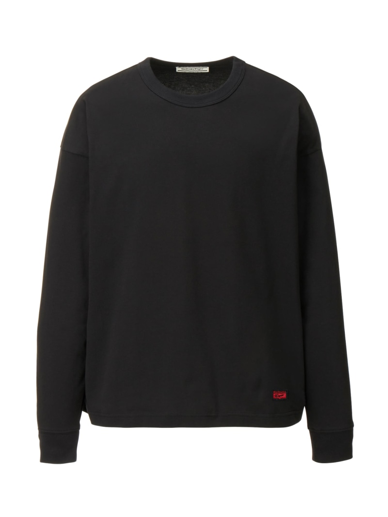 【公式ショップ】LS TEE Onitsuka Tiger オニツカタイガー トップス カットソー・Tシャツ ブラック ホワイト【送料無料】[ Fashion]｜Onitsuka Tiger