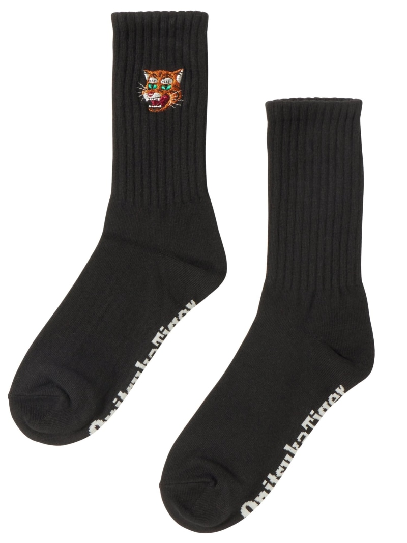 匿名】patou onitsukatiger 靴下 ソックス フリル 黒 S