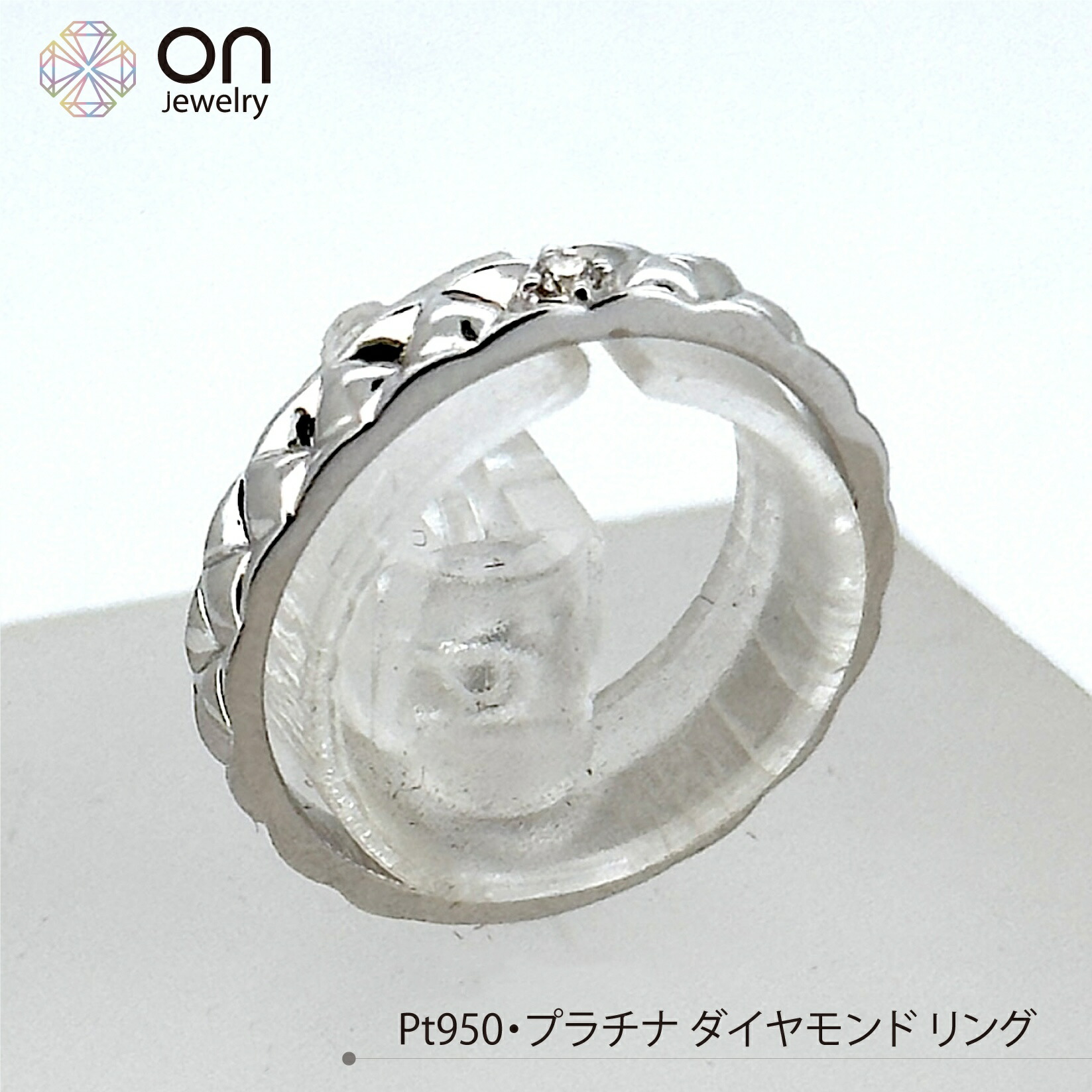 楽天市場】【新品仕上げ】K18 プラチナ コンビ ダイヤモンド デザイン