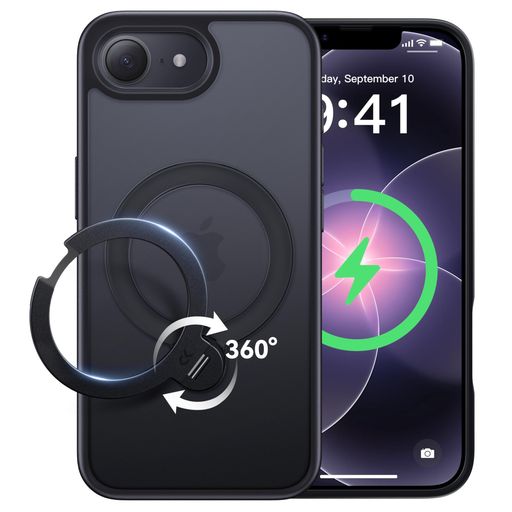 【2026目覚ましい神品\u0026定点360度回転させる】CASEKOOiPhone17e/16e用容れもの米軍MIL標準尺度耐衝撃MagSafe相応う高耐久性【横縦柔軟性・角度大まか合わせる】手っとり早い申し受ける相応う指紋押しとどめる/引っ敷き完成/黄変押しとどめる/半澄み切った超強磁気力