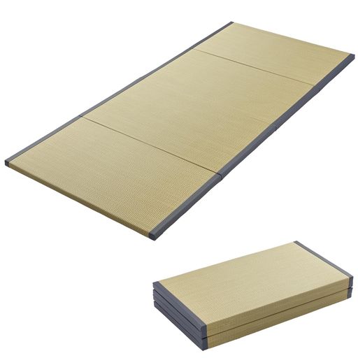 い草マットレス社会的単位畳畳マットレスシングル90x200珊折りたたみ四つ折り朦々たる座布団裏貼り上滑り打ちきり付き添い人和室和風今めかしいお睡眠時間ごろ寝無染土い草ココナッツパームお取りつくろう飾り気の無い納める…